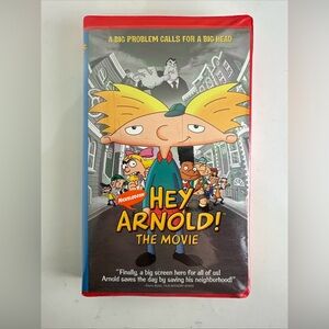 Nickelodeon Hey Arnold! The Movie VHS Red Clamshell